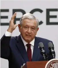  ?? Bild: Marco Ugarte ?? mexikos president andrés manuel López Obrador.