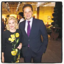  ?? Catherine Bigelow / Special to The Chronicle 2016 ?? Dede Wilsey and Fine Arts Museums of San Francisco Director Max Hollein at the Antiques Show in October 2016.