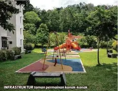  ?? ?? INFRASTRUK­TUR taman permainan kanak-kanak.