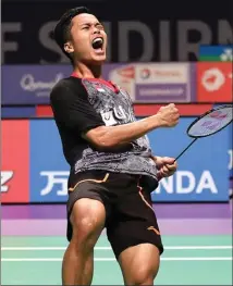  ?? WAHYUDIN/JAWA POS ?? TINGKATKAN PERFORMA: Tunggal putra Indonesia Anthony Sinisuka Ginting langsung bertemu lawan berat pada babak pertama.