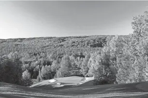  ?? PROVIDED BY KEVIN FRISCH PR ?? Treetops' Jones Masterpiec­e, par-3 sixth hole in Gaylord.