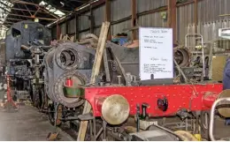  ?? ALAN WEAVER ?? Oliver Cromwell’s frames back on the driving wheels, pictured at Loughborou­gh on December 31.