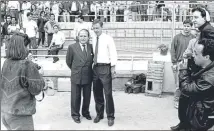  ?? FOTO: EDUARD OMEDES ?? Núñez y Cruyff, en Cádiz El presidente no solía viajar