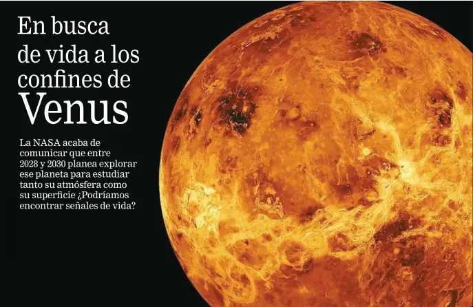  ?? NASA ?? Fotografía de Venus tomada por el telescopio JLP de la NASA