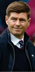  ?? REUTERS ?? Onwards and upwards: Villa boss Steven Gerrard