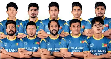  ??  ?? The National eSports team who will be representi­ng Sri Lanka at the 18th Asian Games - Indonesia