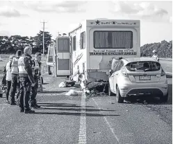  ?? Picture: PA/SWNS. ?? Mark Beaumont reunited with his family in Paris, a crash his support van was involved in in Australia, and Mark on a road in Russia.