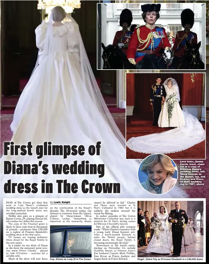 First glimpse of Diana s wedding dress in The Crown PressReader