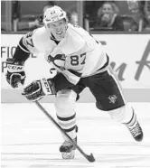  ?? CLAUS ANDERSEN/GETTY ?? Pittsburgh’s Sidney Crosby remains a huge force to be reckoned with in the NHL even as younger stars emerge.