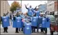  ?? COURTESY ?? On Wednesday, a UC Davis performanc­e artist led a troupe of dancing mailboxes in cities to celebrate the inaugurati­on of Joe Biden.