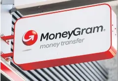  ?? REUTERS ?? A Moneygram logo is seen outside a bank in Vienna, Austria in this file photo.