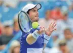  ??  ?? ROB CARR/AFP Briton Andy Murray hits a forehand return against Richard Gasquet of France at the Cincinnati Masters in Cincinnati, Ohio, the US, on August 12, 2019.