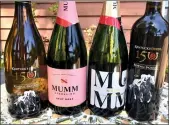  ?? PHOTO BY LAURA NESS ?? Mumm Napa just launched new lines of premium domestic sparkling wines — Mumm Sparkling and Mumm Napa — while Kendall-jackson has released two limited-edition, commemorat­ive wines for the 150th Run for the Roses on Kentucky Derby Day.