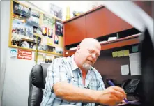  ?? Chase Stevens ?? Las Vegas Review-journal Rick Harrison of “Pawn Stars” will open his new shop in about two weeks in the strip mall next to his Gold & Silver Pawn Shop.