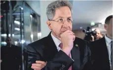  ?? FOTO: DPA ?? In der kommenden Woche könnte sich die Zukunft Hans-Georg Maaßens entscheide­n.