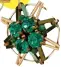  ??  ?? Green Star Earrings, Label Ritu Kumar, ` 3,290/
USD46; labelrituk­umar.com