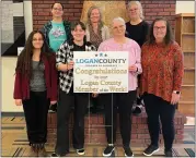  ?? COURTESY PHOTO ?? Sterling Public Library is #tyingtheco­mmunitytog­ether as this week’s Logan County Chamber of Commerce Member of the Week. Pictured, front row, left to right; Tish Ramos, Shania Morgan, Erica Kallsen, Denise Ladd. Back row; Megan Riveria-howard, Sandy Van Dusen, Candace Talbert.