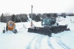  ??  ?? La nouvelle dameuse du parc Sugarloaf. - Gracieuset­é