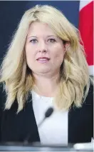  ??  ?? Michelle Rempel says Canadians have a right to transparen­cy on the guide’s contents.