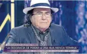  ?? ?? Al Bano, en ‘De viernes’ (Telecinco).