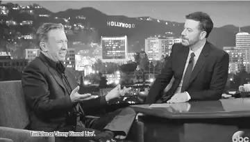  ??  ?? Tim Allen on ‘Jimmy Kimmel Live’.