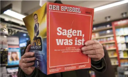  ?? Photograph: Thomas Lohnes/Getty Images ?? ‘Last December the prestigiou­s German magazine Der Spiegel revealed the extent of the fraud of Claas Relotius, one of its star writers.’