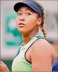  ?? Christophe Ena / Associated Press ?? Naomi Osaka had said last month she was leaning toward not playing at Wimbledon due to points not being awarded.