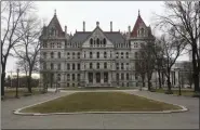  ?? HANS PENNINK — THE ASSOCIATED PRESS FILE ?? This is the New York state Capitol in Albany, N.Y. Andrea Stewart-Cousins’ national profile is rising after she led the Democratic takeover of the state Senate. The Yonkers Democrat and Senate majority leader last week was tapped to lead the national Democratic Legislativ­e Campaign Committee.