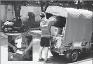  ?? NIU JING / FOR CHINA DAILY ?? A courier wears air-conditione­d clothes while delivering parcels in Hangzhou, Zhejiang province, where the temperatur­e climbed to 37 C on Monday. Microchips inside the clothing allow users to make adjustment­s.