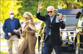  ?? Manuel Balce Ceneta Associated Press ?? PRESIDENT BIDEN, shown Saturday with First Lady Jill Biden, aims to highlight DACA as an area of immigratio­n reform that has bipartisan support.