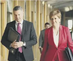  ?? ?? 0 Derek Mackay and Nicola Sturgeon, pictured before he resigned