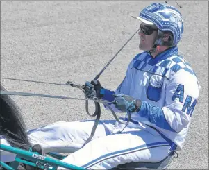  ?? JASON SIMMONDS/JOURNAL PIONEER ?? Adam Merner will drive the favoured Prettyndan­gerous in the $2,350 Fillies and Mares Open Pace at Red Shores Racetrack and Casino at the Charlottet­own Driving Park on Thursday.