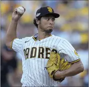  ?? GREGORY BULL – THE ASSOCIATED PRESS ?? Yu Darvish enjoyed one of his best major league seasons in 2022, going 16-8with a 3.10ERA for the Padres.