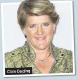  ??  ?? Clare Balding