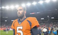  ??  ?? Broncos quarterbac­k Joe Flacco, above, became expendable when rookie Drew Lock won four of his five late-season starts.