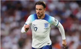  ?? ?? ‘The quality we have in the attacking areas, especially on the wing, is maybe the best in world football,’ says Jack Grealish of England squad. Photograph: Marc Atkins/Getty Images