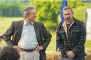  ?? Daniel McFadden / Focus Features ?? Chris Cooper is a mayoral candidate, Steve Carell his manager in the political comedy “Irresistib­le.”