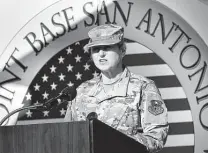  ?? Staff file photo ?? Air Force Brig. Gen. Caroline Miller, JBSA’S commander, will decide whether to dismiss Senior Master Sgt. Jeremy M. Zier.