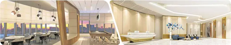  ??  ?? Situated in the middle of the Ortigas CBD, it would be easy to attract potential tenants at the Residences at The Galleon.
The grand lobby at the Residences at The Galleon offers you a warm welcome after a day’s worth of hard work.