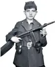  ??  ?? Tomašević aged 14 and in later life: he recorded his harrowing experience­s as a teenage soldier in his autobiogra­phy, Life and Death in the Balkans (2008)