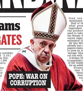  ?? ?? POPE: WAR ON CORRUPTION