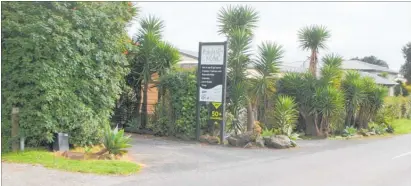  ??  ?? Ahipara’s former Baylinks Motel, which residents do not want to see become emergency housing.