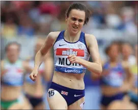  ??  ?? Laura Muir, fighting the fight on the track and off it, is our No.3