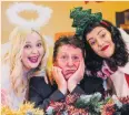  ??  ?? Heart-warming : the cast of It’s A Wonderful Wee Christmas