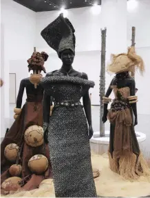  ?? AP ?? AN EXHIBIT at the Museum of Black Civilisati­ons, which was opened in Dakar, Senegal.|