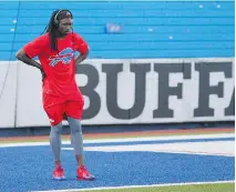  ?? BILL WIPPERT/THE ASSOCIATED PRESS ?? Buffalo Bills wide receiver Sammy Watkins, the fourth overall pick in the 2014 draft, has been put on injury reserve and could be lost for the season because of foot problems.