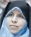  ??  ?? Sacked Iranian health minister Marzieh Vahid-Dastjerdi.