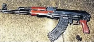  ??  ?? ●●The AK47 used during the chase