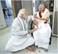  ?? ?? PM Modi with his mother Heeraben