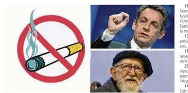  ??  ?? 1. Février : loi d’interdicti­on de fumer dans les lieux publics. 2. Mai : Nicolas Sarkozy devient Président de la République. 3. Janvier : décès de l’abbé Pierre.
